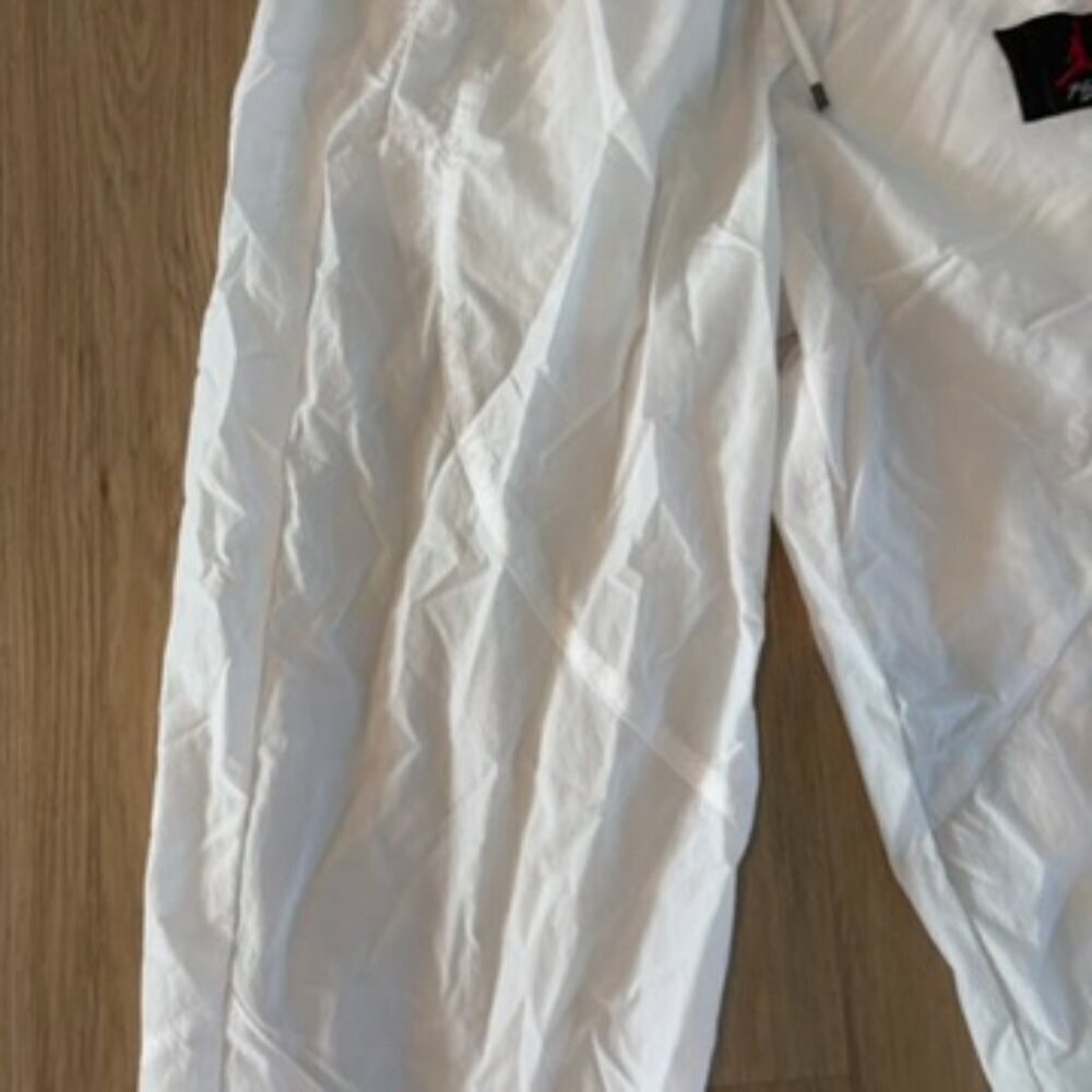 ** michael Jordan Y2K VTG Rare Windbreaker Pants Jumpman White Red black Small - Picture 4 of 11